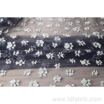 Nylon Polyester Paw Pattern Lace Fabric